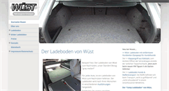 Desktop Screenshot of fahrzeugeinrichtungen-wuest.de